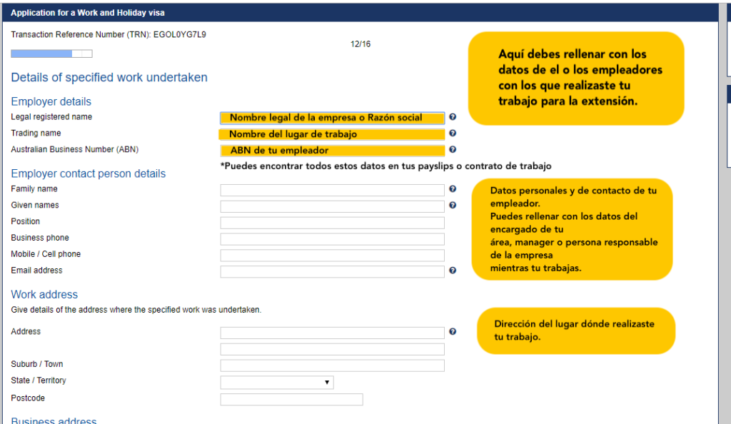 postulacion segundo año working holiday visa australia