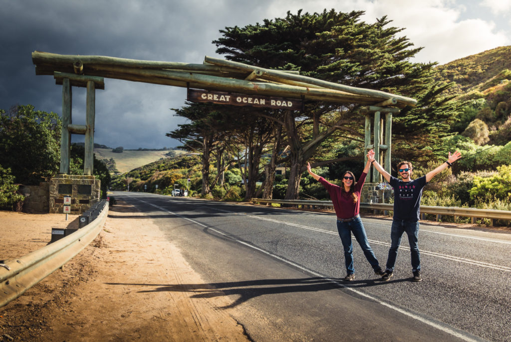 Arco memorial de entrada a la great ocean road