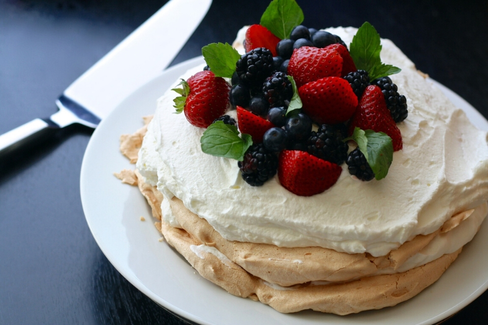 pavlova tipico dulce australiano