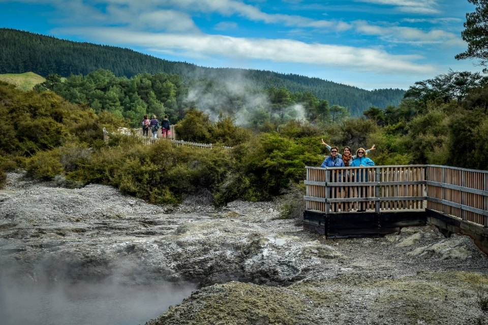 wai-o-tapu en Taupo nueva zelanda