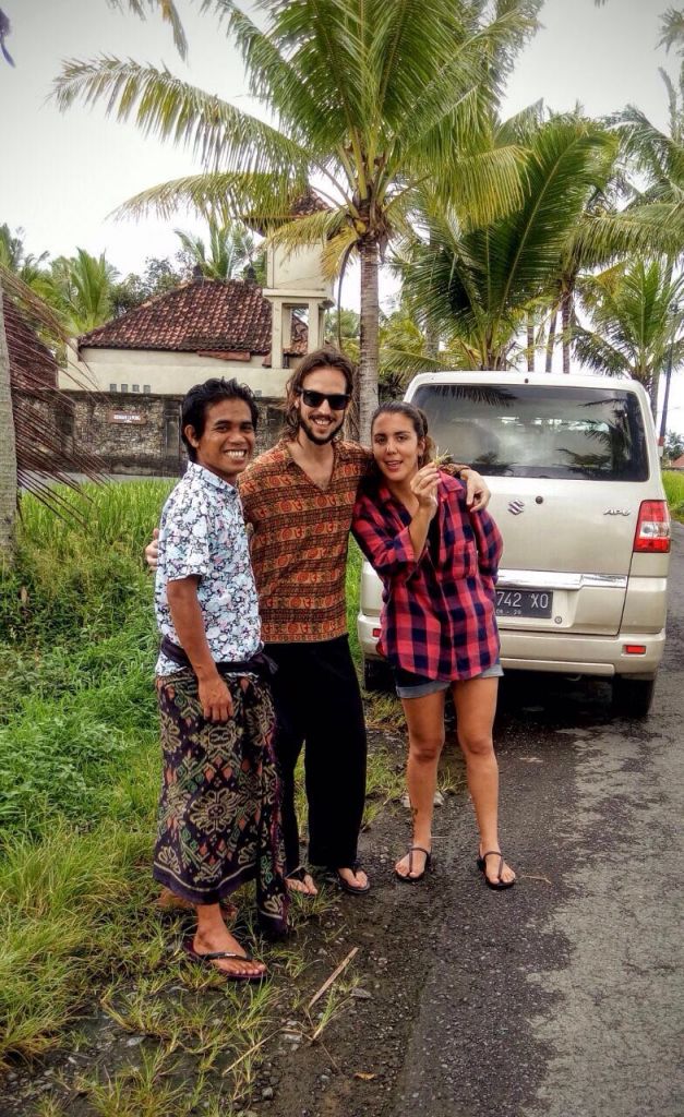 recorriendo las terrazas de arroz con tiko en Bali