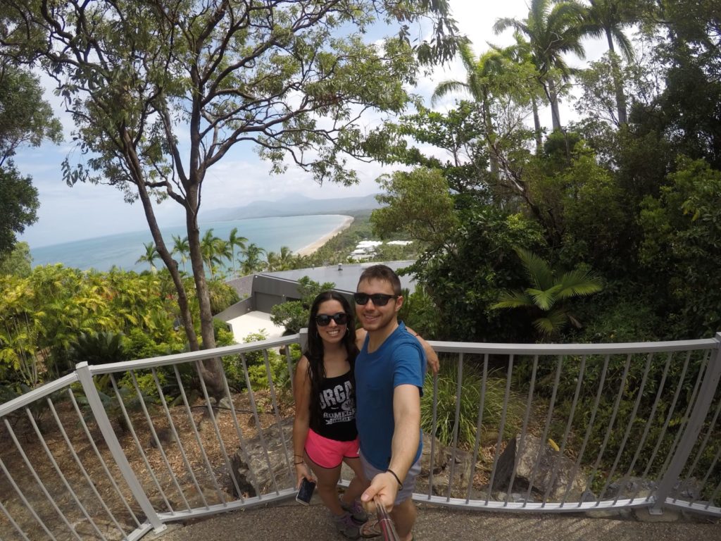 Tami y su novio Steffan en Port Douglas, Australia