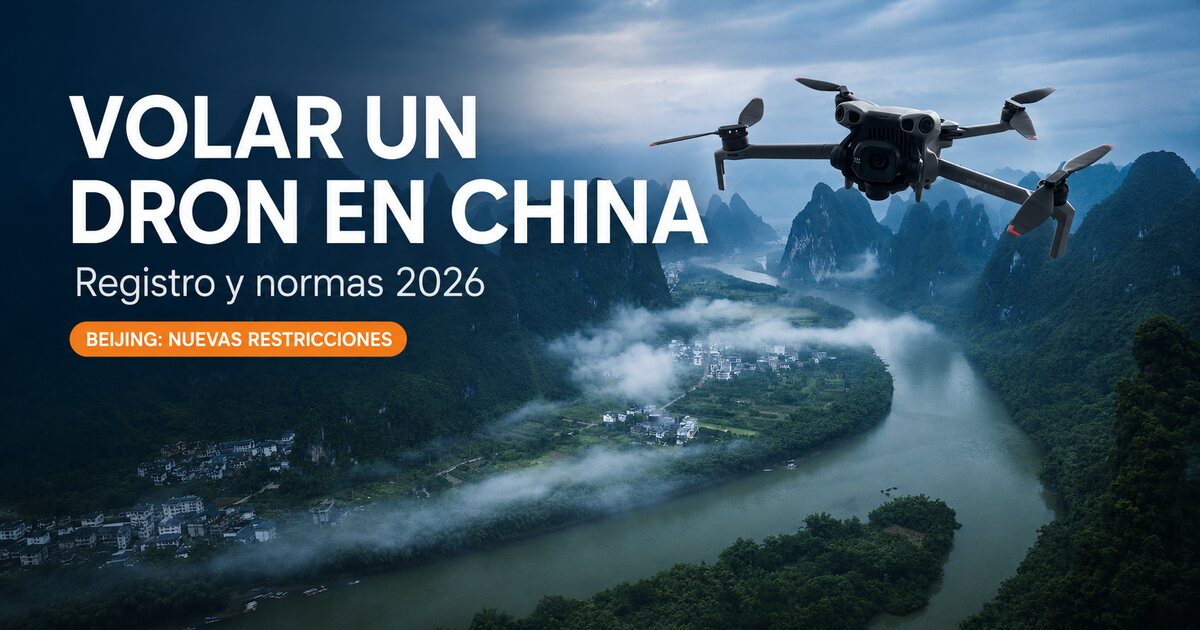 Volar dron en China